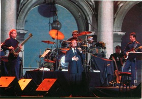on stage in venice